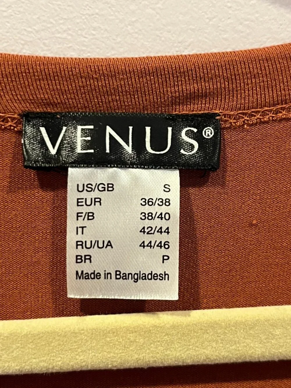 Women's Venus Brown Midi Ruched Sides Dress Size S